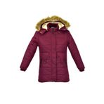 Kız Çocuk Kapüşonlu Mont BS-2015 BORDO 11 YAŞ
