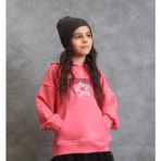 Kız Çocuk Kapüşonlu Sweatshirt - 11 Yaş - Fuşya Pembesi
