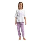 Kız Çocuk Kısa Kol Pijama Takım BEYAZ 10-11 YAŞ