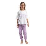 Kız Çocuk Kısa Kol Pijama Takım BEYAZ 4-5 YAŞ