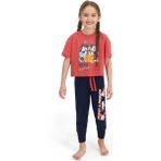Kız Çocuk Kısa Kollu Pijama Takımı - Koyu Mercan - 12 - 13 Yaş