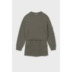 Kız Çocuk Kısa Sweatshirt ve Kargo Etekli Takım - Yeşil - 16 Yaş