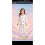 Kız Çocuk Klap Desnli Pijama Takımı - 001 - Beyaz - 7 - 8 Yaş