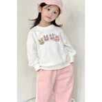 Kız Çocuk Labubu Baskılı 3 Iplik Kumaş Pamuklu Sweatshirt - Ekru - 11 - 12 Yaş
