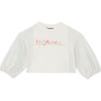 Kız Çocuk Logo Kapşonlu Sweatshirt - 8 Yaş - Beyaz