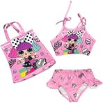 Kız Çocuk Lol Bebek Çantalı Bikini Takım - 1 - 2 Yaş - 42P-Pembe
