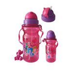 Kiz Cocuk Matara 500Ml Pembe 1 Adet Princess Pembe Suluk Plastik Su Matarasi