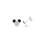 Kız Çocuk Mickey Mause 925 ayar Gümüş Küpe