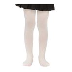 Kız Çocuk Pamuk Külotlu Çorap Beyaz