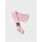 Kız Çocuk Pamuklu Ayıcık Desen Pembe Yıkanmış Parfümlü Yumuşak Dokulu Külotlu Çorap - 1 - 2 Yaş