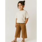 Kız Çocuk Pamuklu Basic Crop T-Shirt - Beyaz - 4 - 5 Yaş