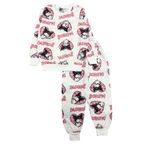 Kız Çocuk Pamuklu Mevsimlik Beyaz Uzun Kollu Pijama Takımı (beyaz, 1-2 yaş)