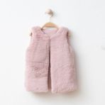 Kız Çocuk Peluş Yelek - 3 Yaş - Pembe