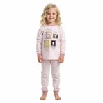 Kız Çocuk Pijama Takım, PEMBE, 5-6 YAŞ