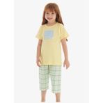 Kız Çocuk Pijama Takımı 60565 - Açık Sarı