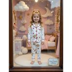 Kız Çocuk Pijama Takımı - Beyaz - 3 - 4 Yaş