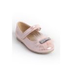 Kız Çocuk Pudra Kaydırmaz Taban Tüylü Babet