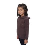 Kız Çocuk Relax Fit Kapüşonlu Düşük Omuz Nakışlı Sweatshirt - Cep Detaylı