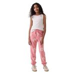 Kız Çocuk Relaxed Logo Fransız Havlu Kumaş Açık Pembe Jogger Eşofman Altı