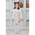 Kız Çocuk Salopet 2'Li Elbise (Salopet Elbise+Bady Bluz)12182