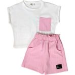 Kız Çocuk Şortlu Ikili Takım - 9 - 10 Yaş - Pembe