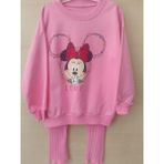Kız Çocuk Sweatshirt Tayt Ikili Alt Üst Takım - 00406 Pembe - 3 - 4 Yaş
