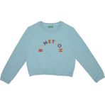 Kız Çocuk Sweatshirt - Turkuaz - 7 - 8 Yaş