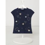 Kız Çocuk T-Shirt - Siyah - 4 Yaş