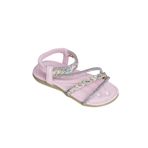 Kız çocuk Taş Detaylı Sandalet 25Y157-1 PEMBE 26