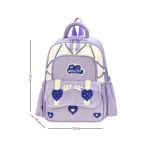 Kız Çocuk Ultra Lüx Anaokulu Sırt Çantası Ortopedik Ultra Lüx Kreş Çantası 33*25 Cm Su İtici Kumaş