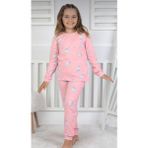 Kız Çocuk Unicorn Desen Pijama Takımı - Pembe - 8 - 9 Yaş