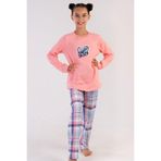 Kız Çocuk Uzun Kol 2 İplik Pembe Pijama Takım C2T0N2O303 PEMBE 9-10 YAŞ