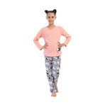 Kız Çocuk Uzun Kol 2 İplik Pembe Pijama Takım C7T0N2O504 PEMBE 9-10 YAŞ