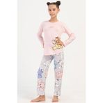 Kız Çocuk Uzun Kol Pembe Pijama Takım C0T3N2O504 PEMBE 9-10 YAŞ