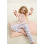 Kız Çocuk Uzun Kol Pembe Pijama Takım C4T0N7O8 PEMBE 116/5-6 YAŞ