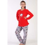 Kız Çocuk Uzun Kol Polar Kırmızı Pijama Takım C4T0N0O503 KIRMIZI 9-10 YAŞ