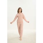 Kız Çocuk Uzun Kol Pudra Pijama Takım C0T3N7O8 PUDRA 104/3-4 YAŞ