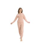 Kız Çocuk Uzun Kol Pudra Pijama Takım C0T3N7O8 PUDRA 128/7-8 YAŞ
