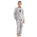 Kız Çocuk Uzun Kol Welsoft Gri Pijama Takım C4T5N1O304 GRİ 13-14 YAŞ