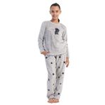 Kız Çocuk Uzun Kol Welsoft Gri Pijama Takım C4T5N1O304 GRİ 7-8 YAŞ
