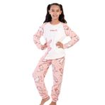 Kız Çocuk Uzun Kol Welsoft Pembe Pijama Takım C9T2N0O403 PEMBE 11-12 YAŞ