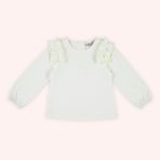 Kız Çocuk Uzun Kollu T-Shirt Bej