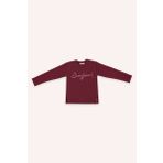 Kız Çocuk Uzun Kollu T-Shirt Ekru