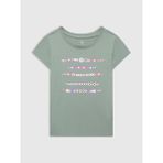 Kız Çocuk Yeşil Gap Logo T-Shirt - XS