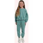 Kız Çocuk Yeşil Sweatshirt - Mat Yeşil - 8 Yaş