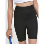Kız Çocuk Yüksek Bel Kruvaze Kemer, Koşu, Yürüyüş, Casual, Spor, Atletik, Egzersiz, Fittness Kısa Tayt - 8 - 9 Yaş - Siyah