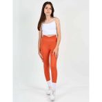 Kız Çocuk Yüksek Bel Kruvaze Kemer, Koşu, Yürüyüş, Casual, Spor, Atletik, Egzersiz, Fittness Tayt - 8 - 9 Yaş - Kiremit