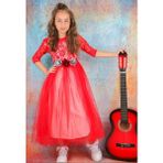 Kız Çocuk/genç Abiye - 12 Yaş - Kırmızı-RD211