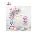 Kiz Çocuklar Için Deniz Kizi Balon Faw Konsept Doğum Günü Parti Seti Süsü, 91145200145203