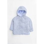 Kız Erkek Bebek Ve Çocuk Müslin Astarlı Fermuarlı Peluş Mont (Gri, 7 Yaş)